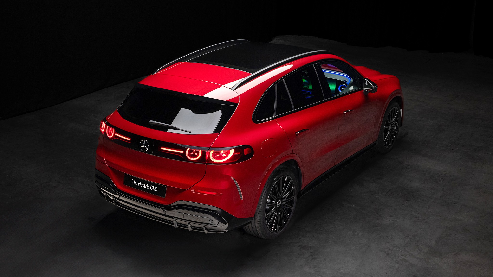 28 2027 Mercedes Benz GLC EV red