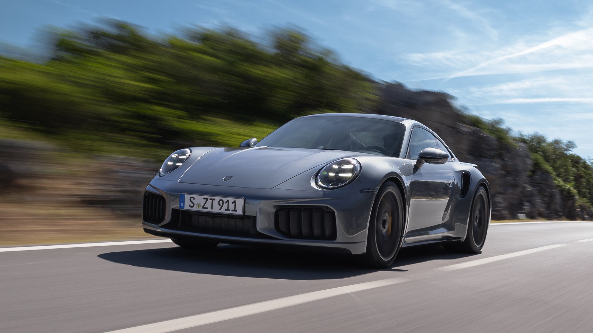 3 2026 Porsche 911 turbo s gray