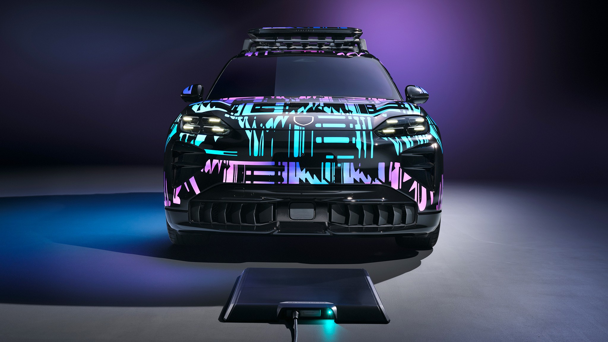 2 Porsche Cayenne EV Inductive Charging