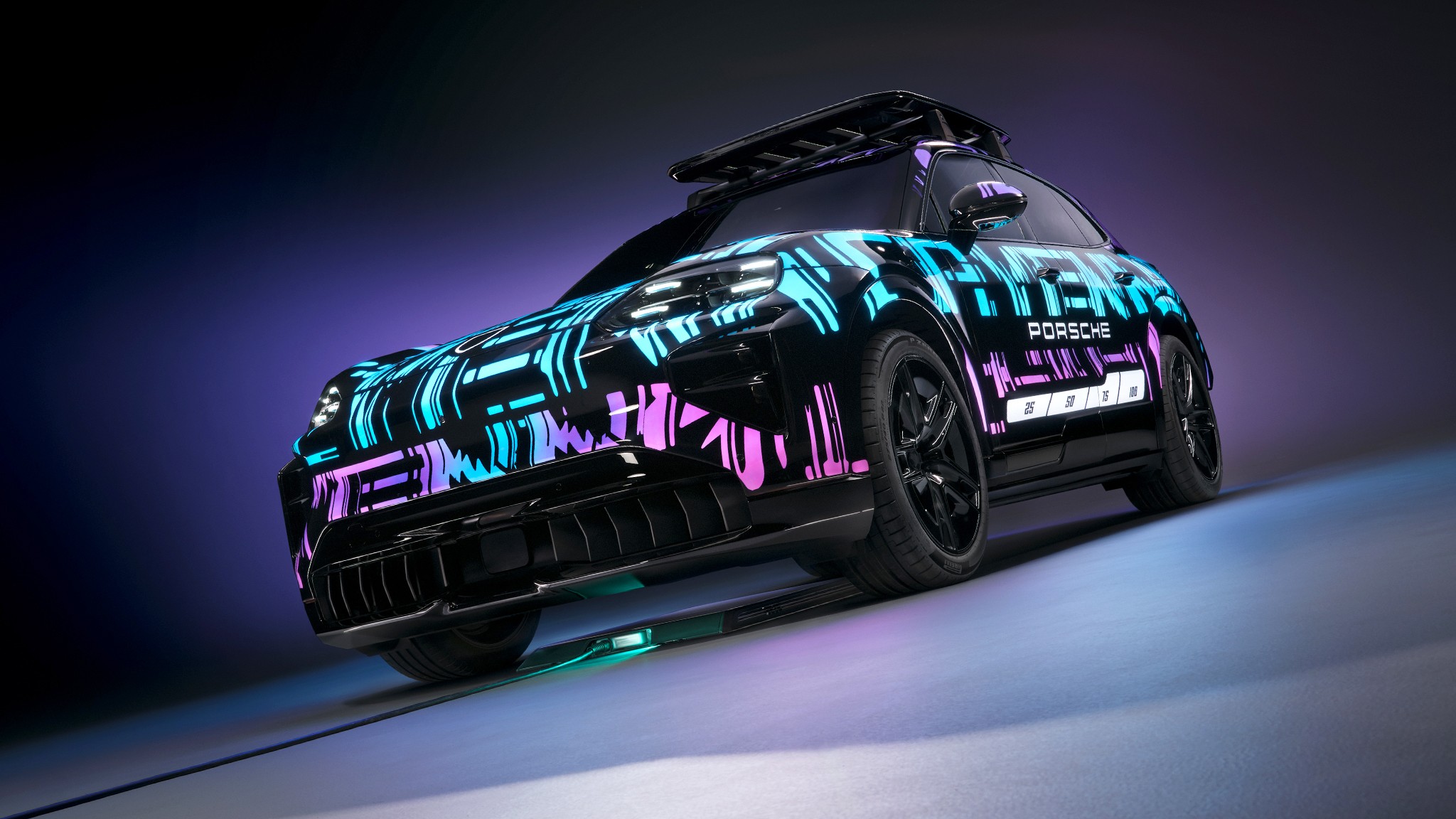 3 Porsche Cayenne EV Inductive Charging