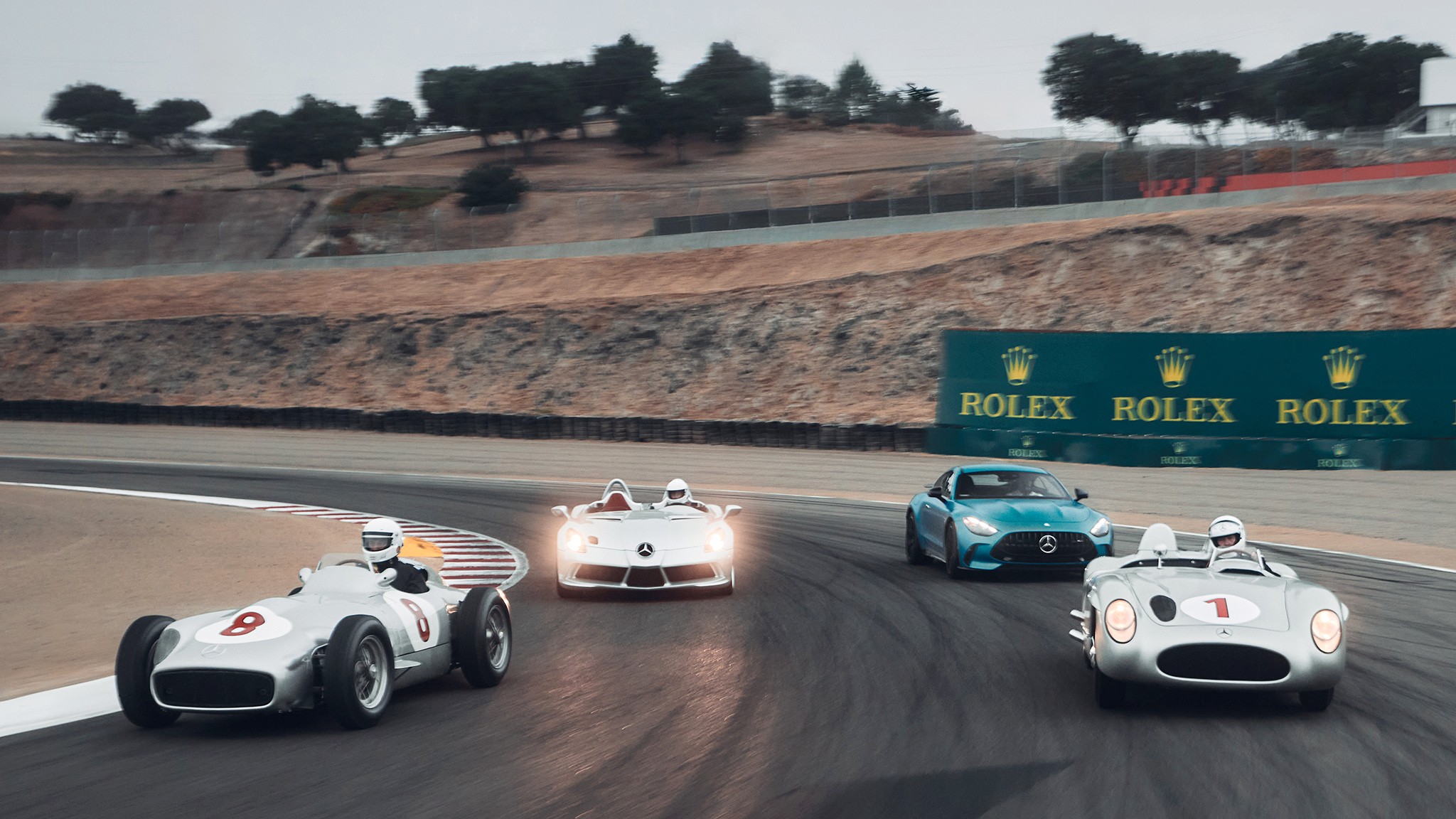 7 mercedes 300 slr ride laguna seca 2025