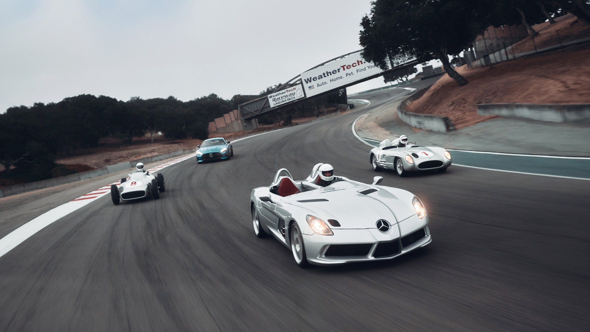 8 mercedes 300 slr ride laguna seca 2025