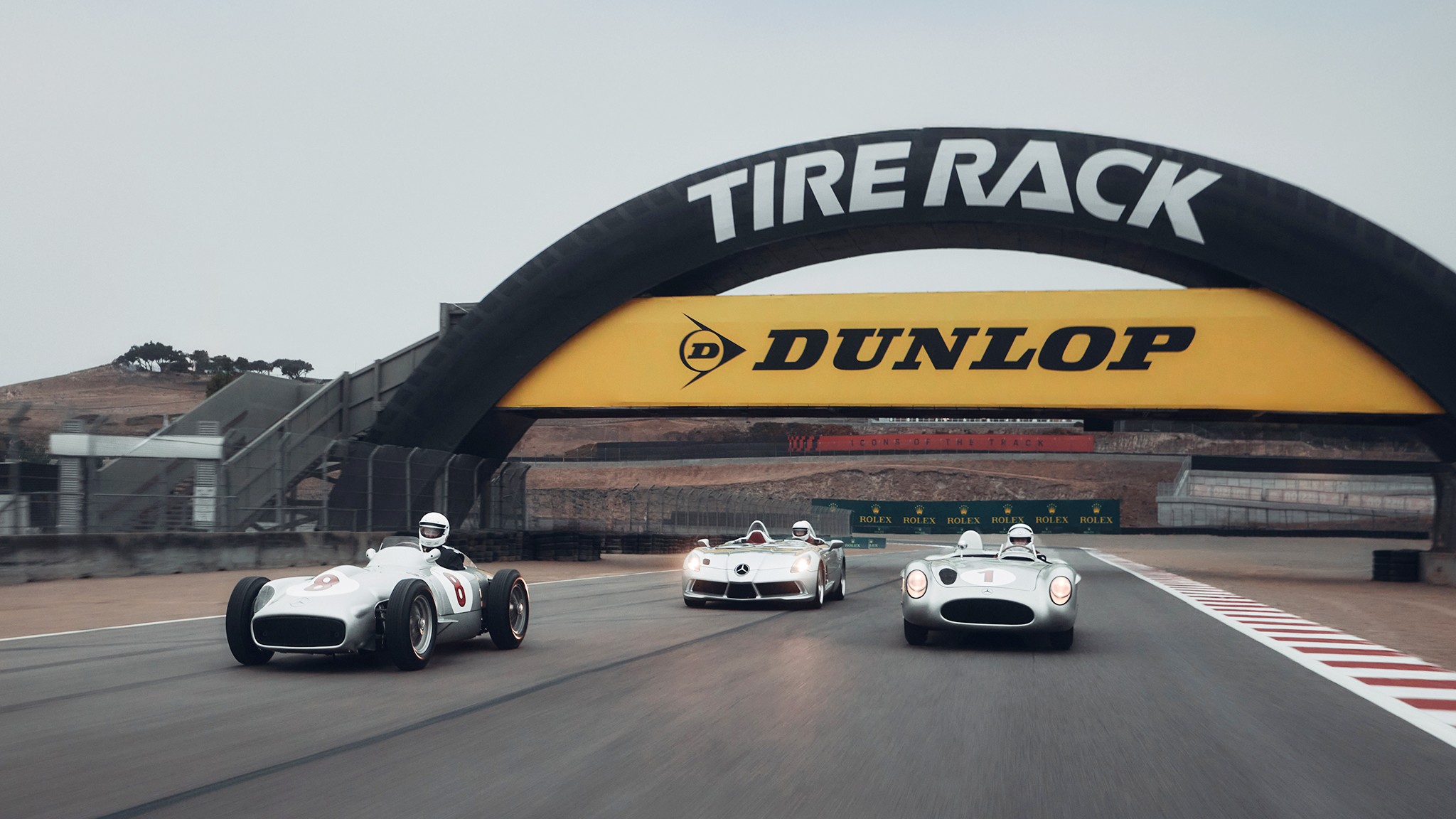 9 mercedes 300 slr ride laguna seca 2025