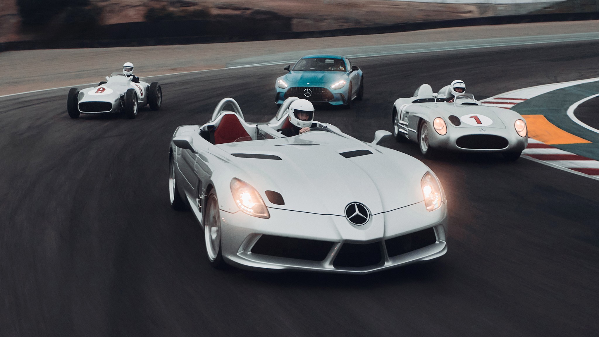 10 mercedes 300 slr ride laguna seca 2025