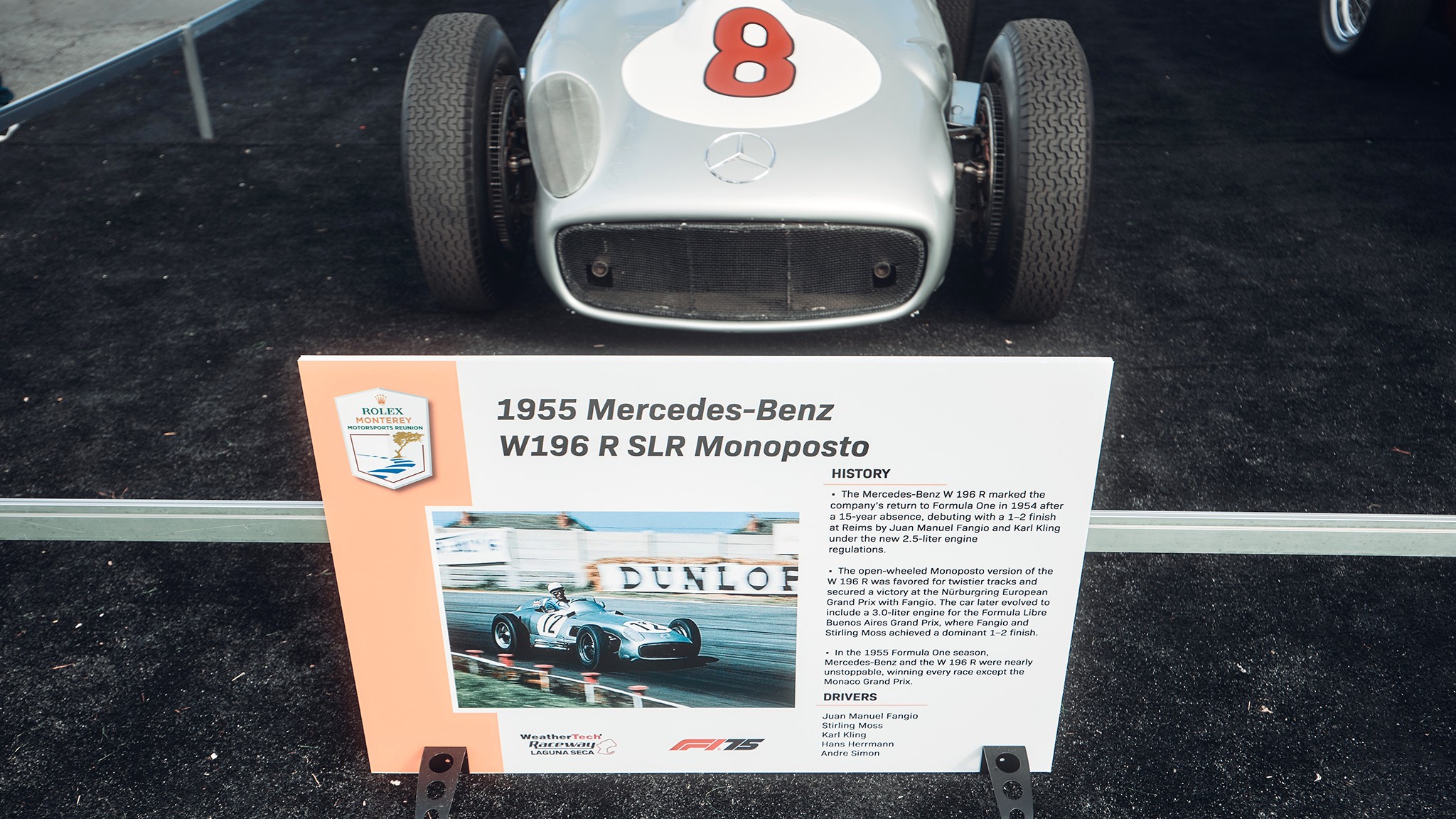 17 mercedes 300 slr ride laguna seca 2025