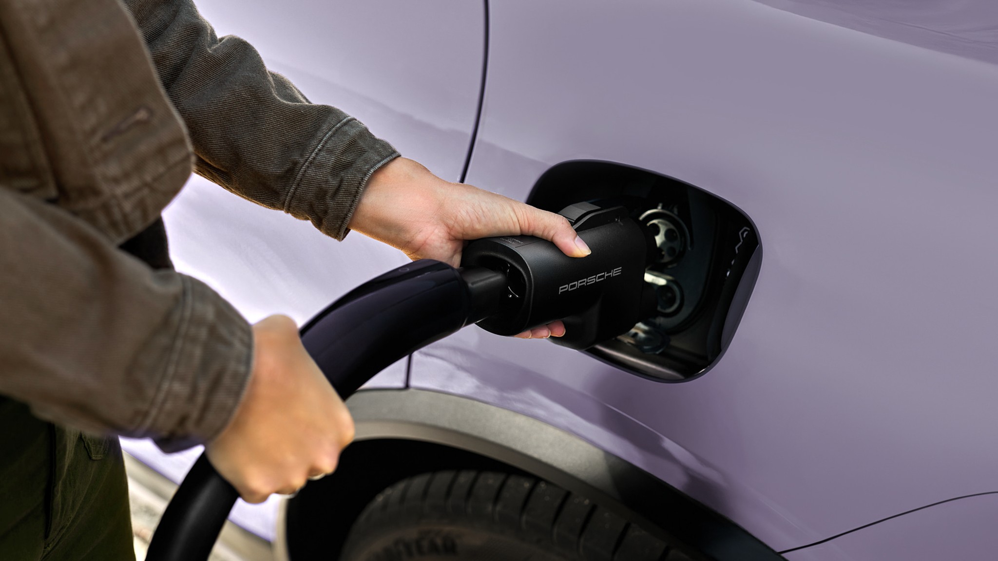 2025 Porsche Tesla Supercharger NACS Adapter Access Taycan Macan EV 3