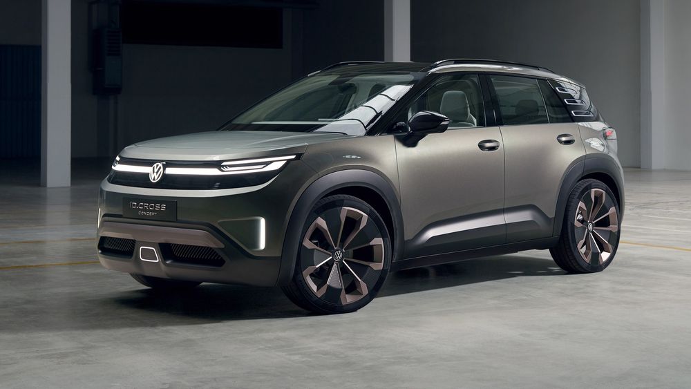 volkswagen id cross concept front three quarter