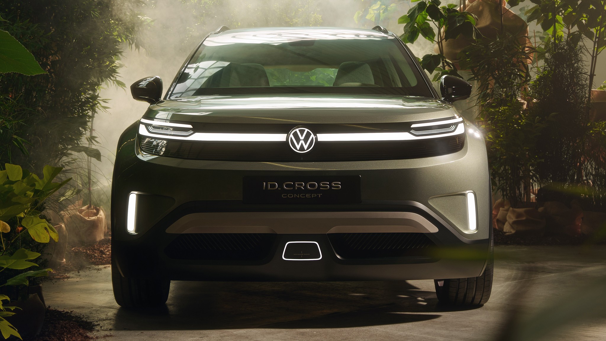 volkswagen id cross concept front closeup lights