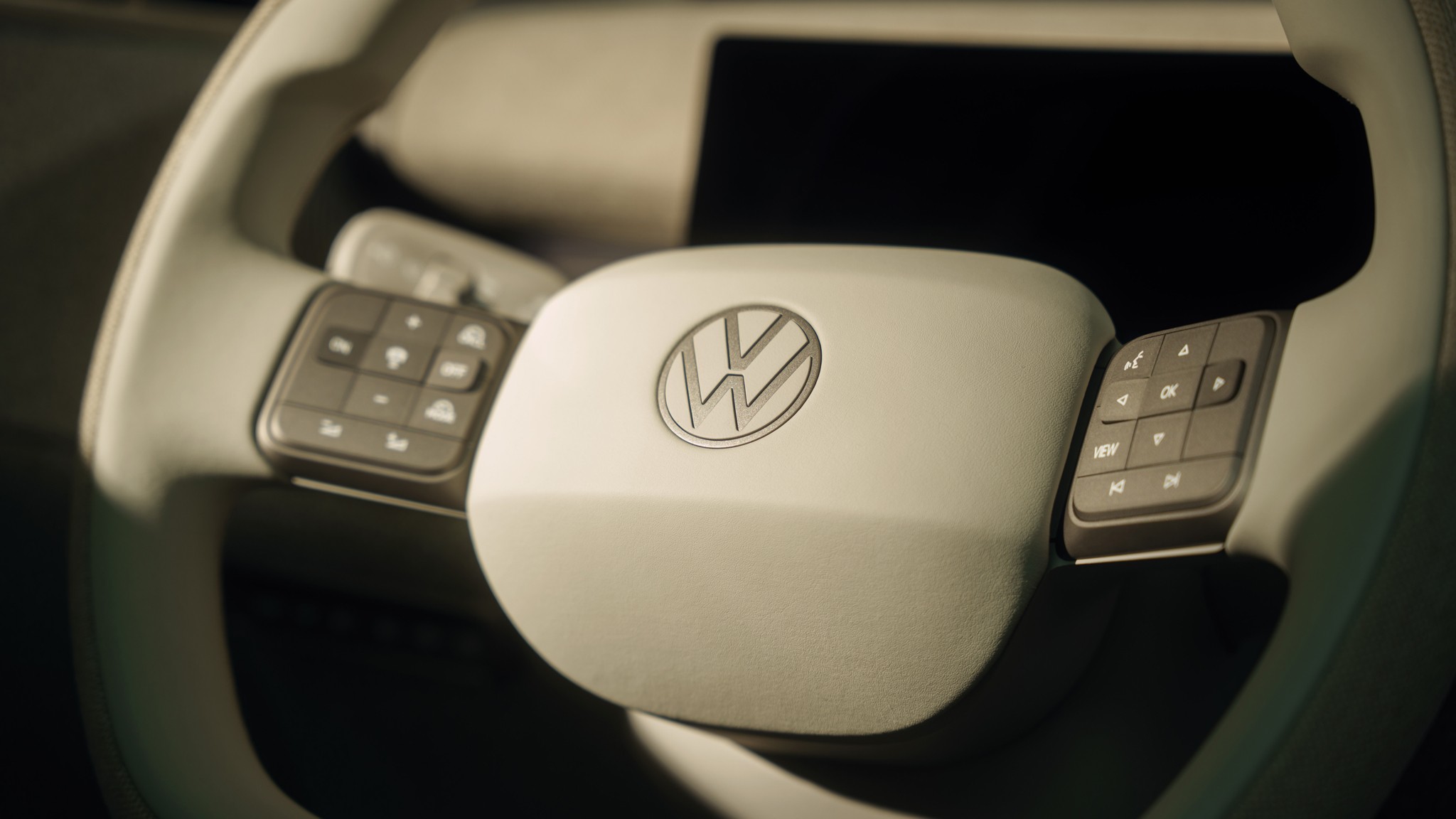 volkswagen id cross concept steering wheel closeup