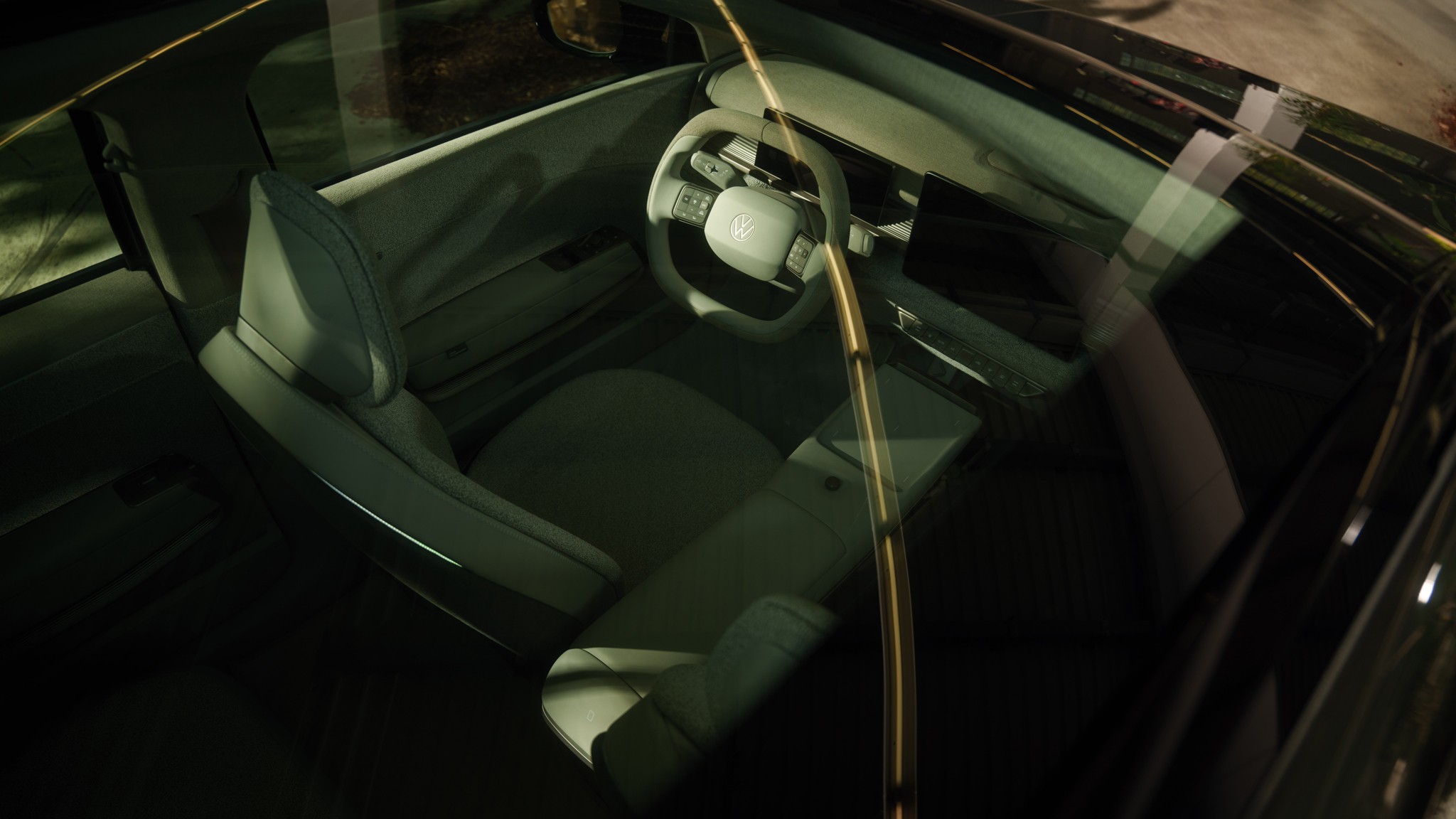 volkswagen id cross concept interior top down