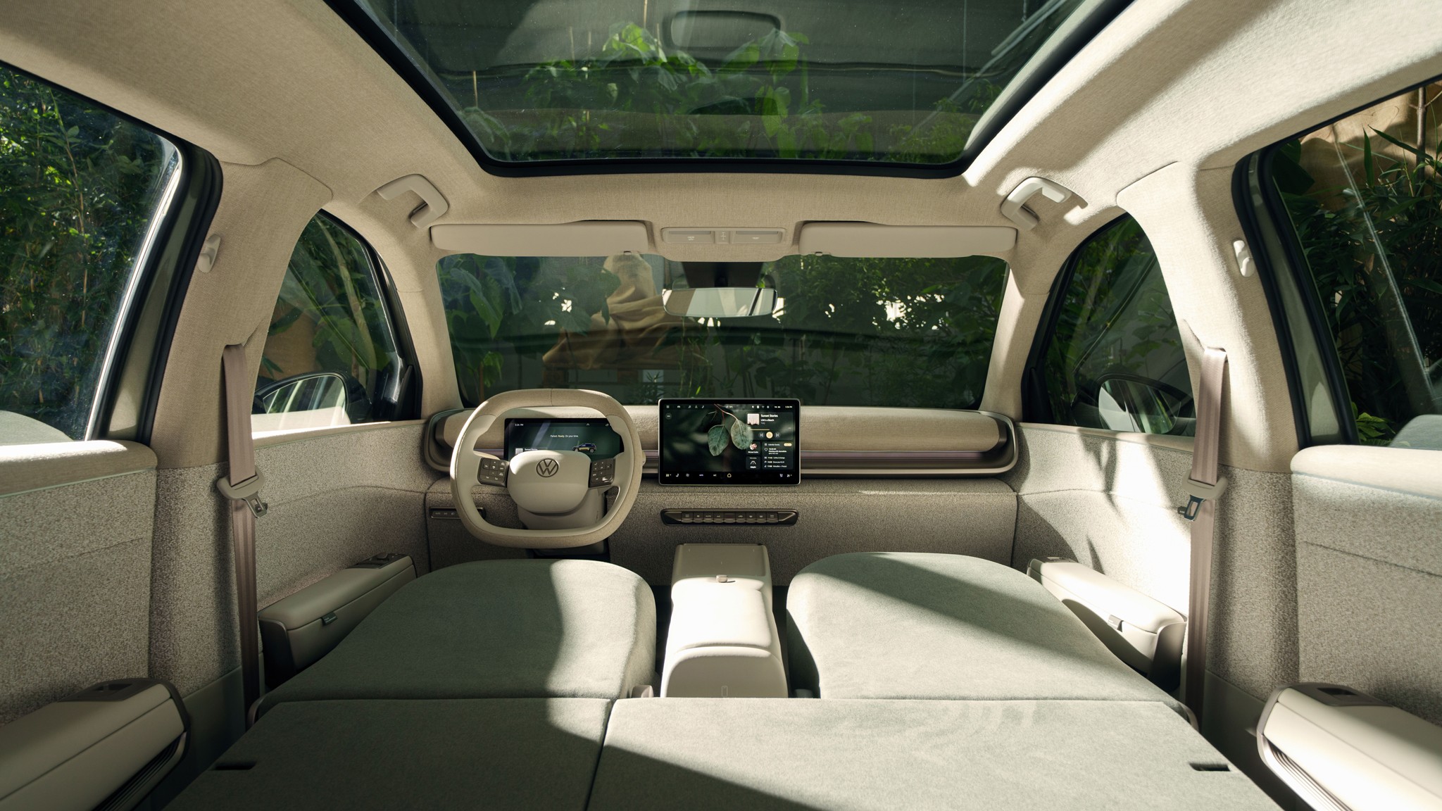 volkswagen id cross concept seats down