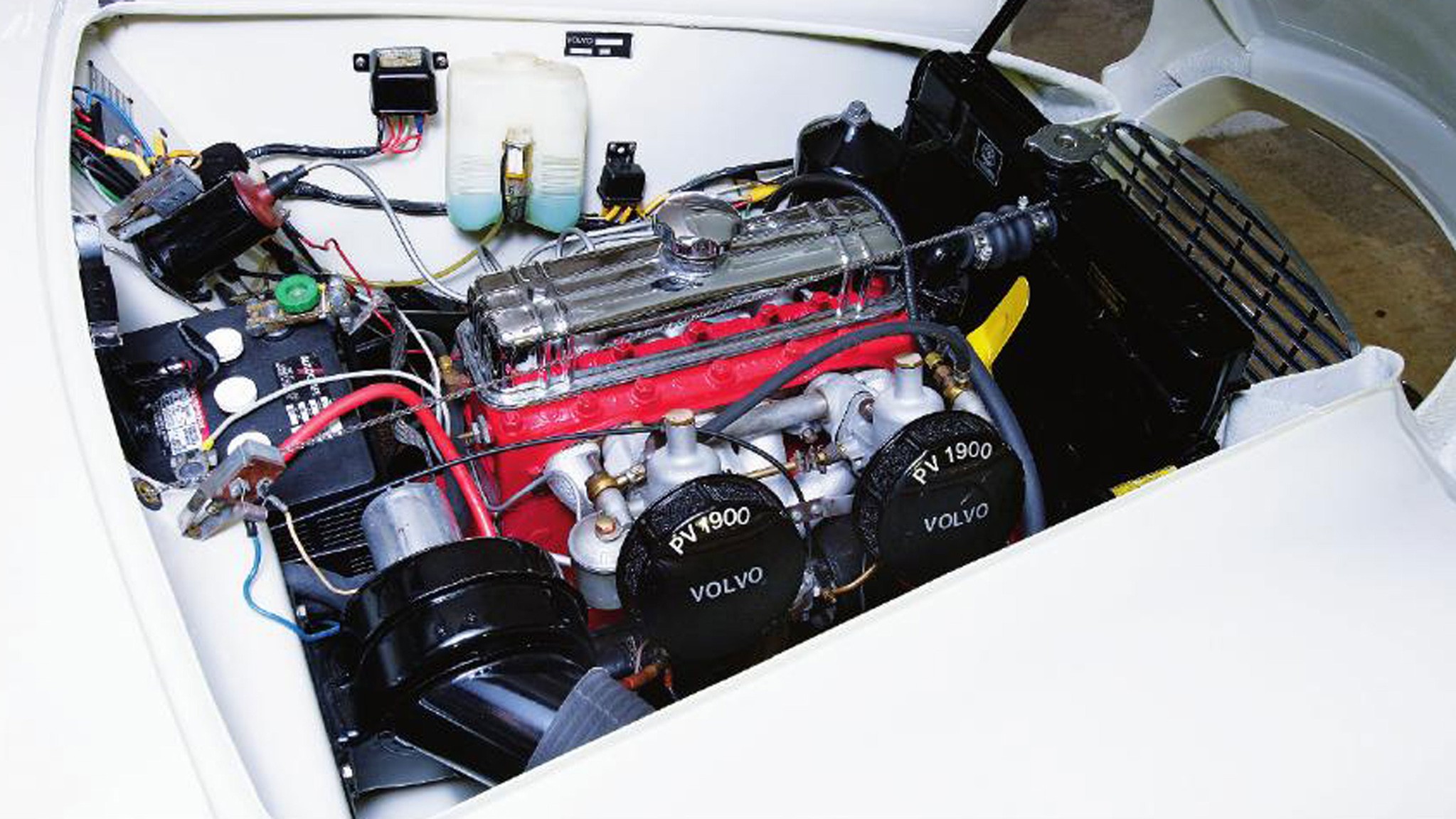 005 1957 volvo p1900 ohv i4 engine rare swedish sports car motor trend classic