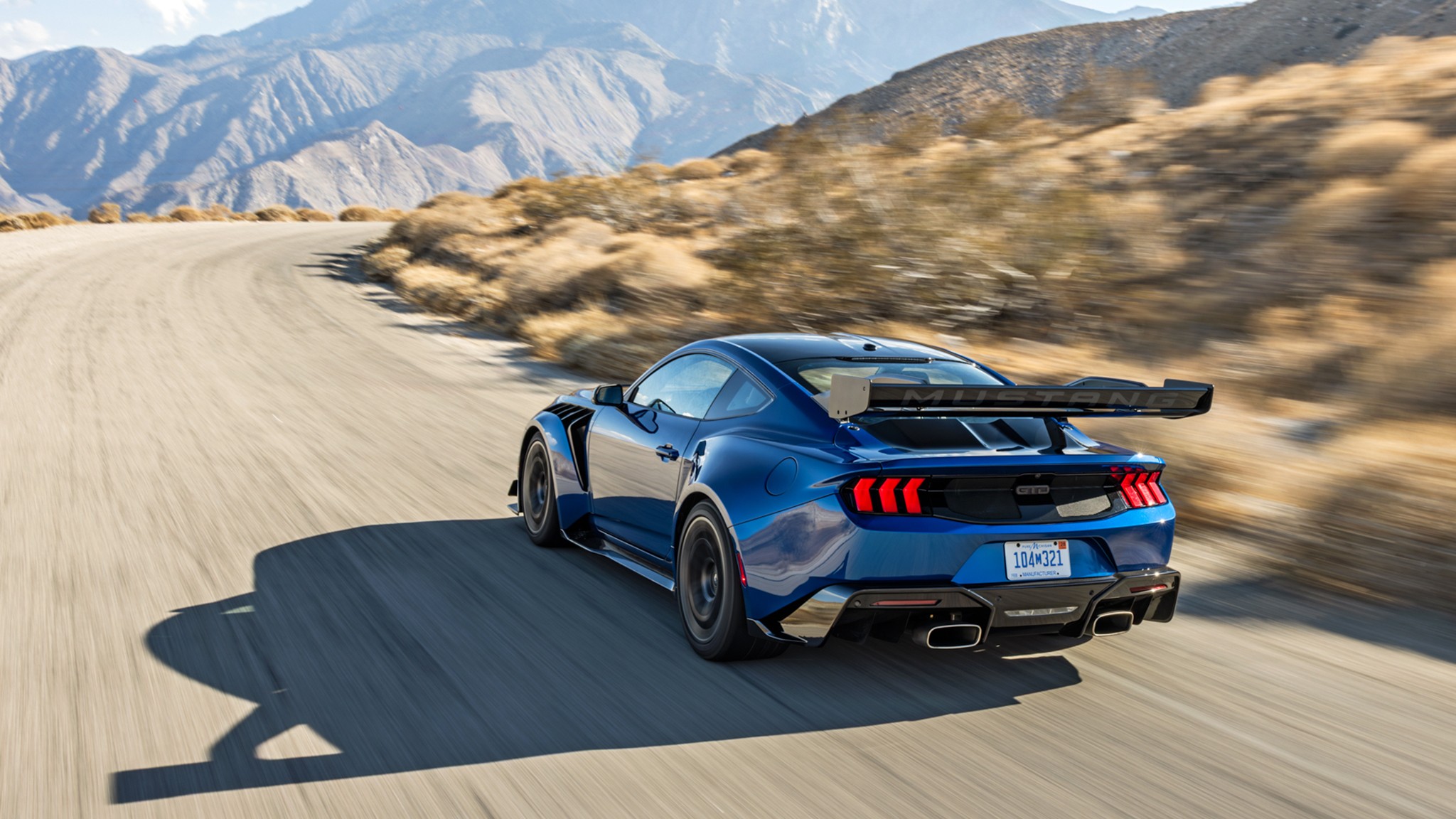 003 2025 Ford Mustang GTD Rear Three Quarter Action