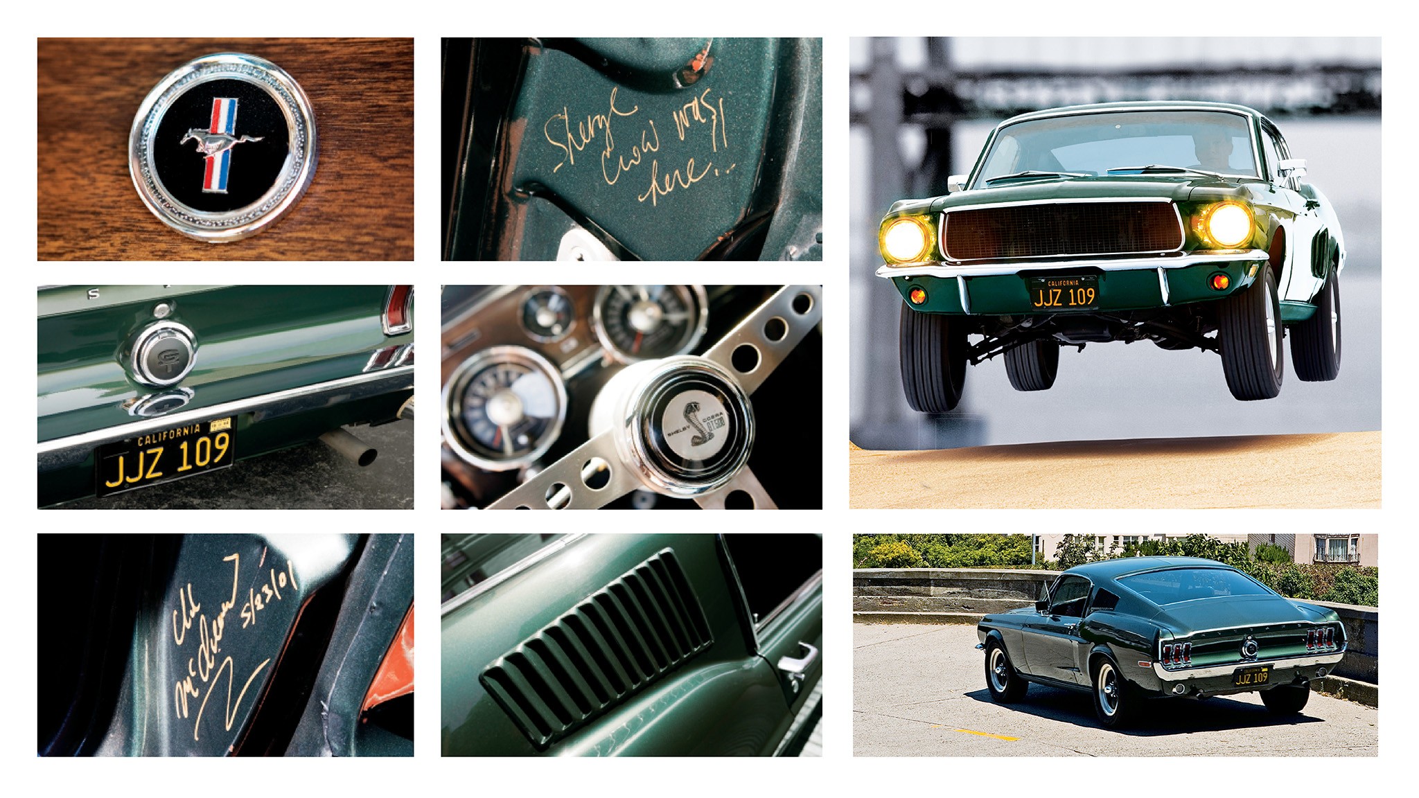 008 bullitt 1968 mustang gt 390 replica design details