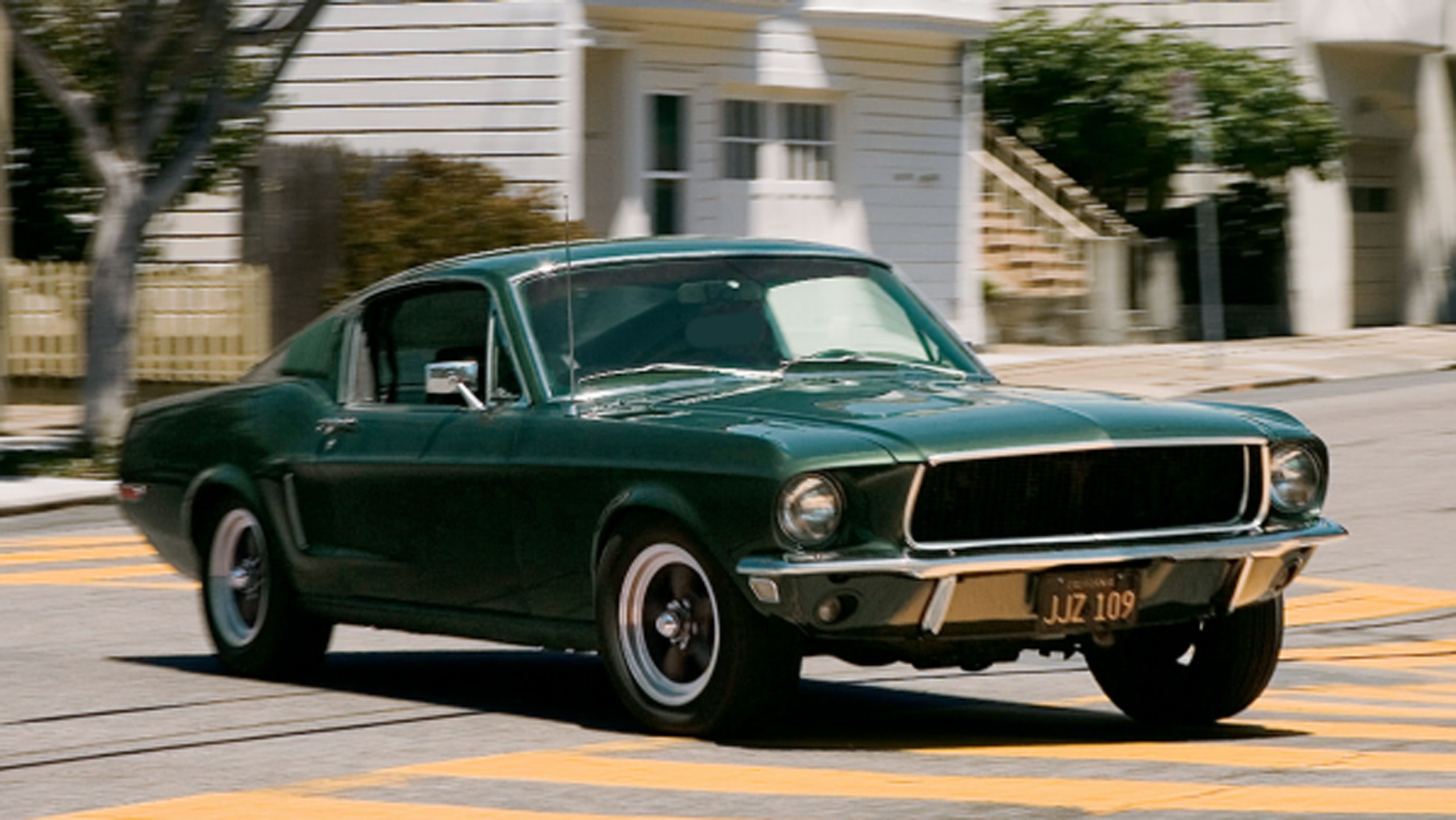 015 bullitt 1968 mustang gt 390 replica driving san francisco car chase