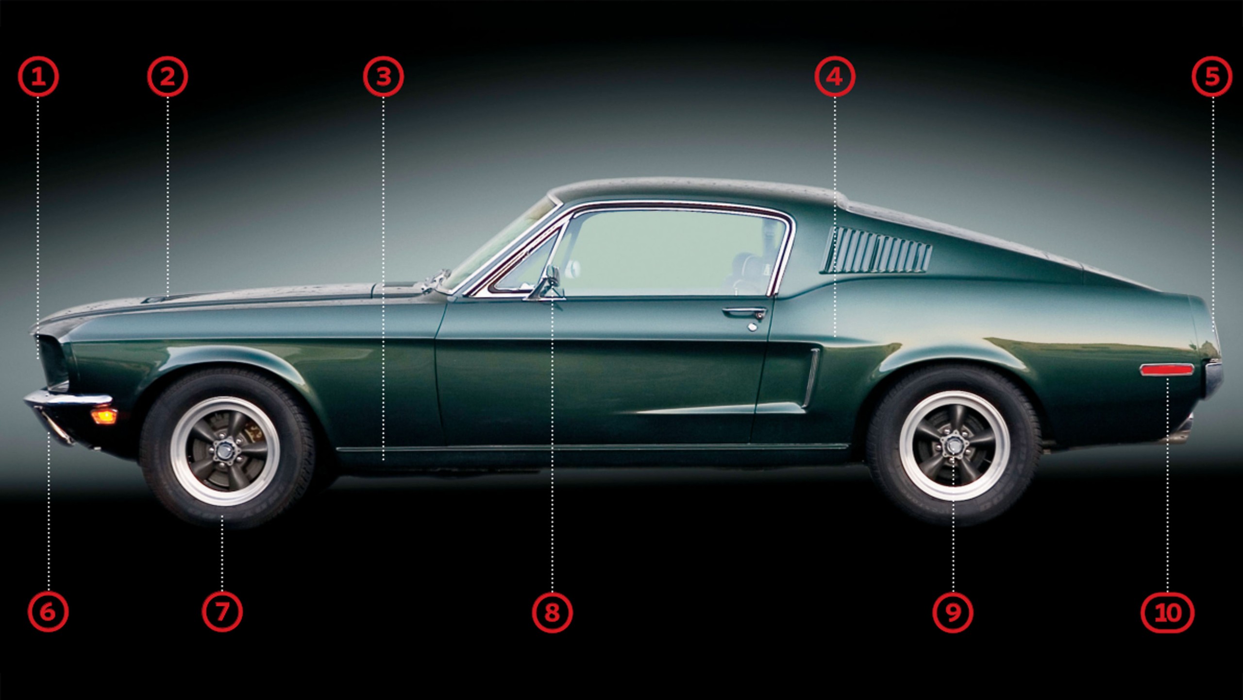 021 bullitt 1968 mustang gt 390 replica highland green build details