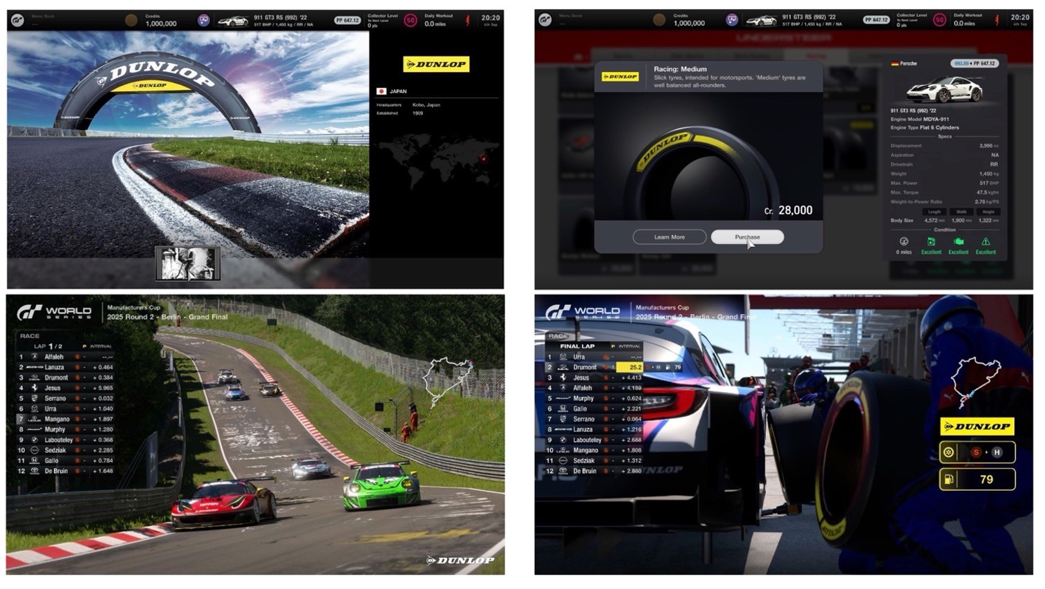 PlayStation Gran Turismo Dunlop Partnership 3