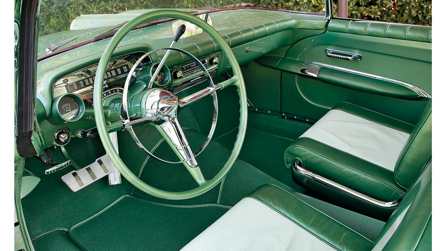005 1955 chevy biscayne concept car interior steering wheel junkyard restoration