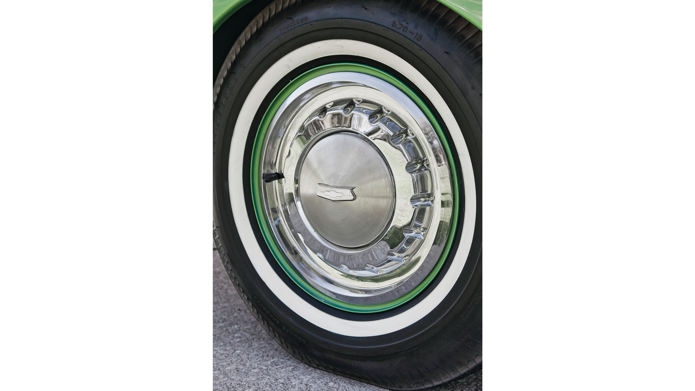 014 1955 chevy biscayne concept car whitewall wheel tire junkyard restoration