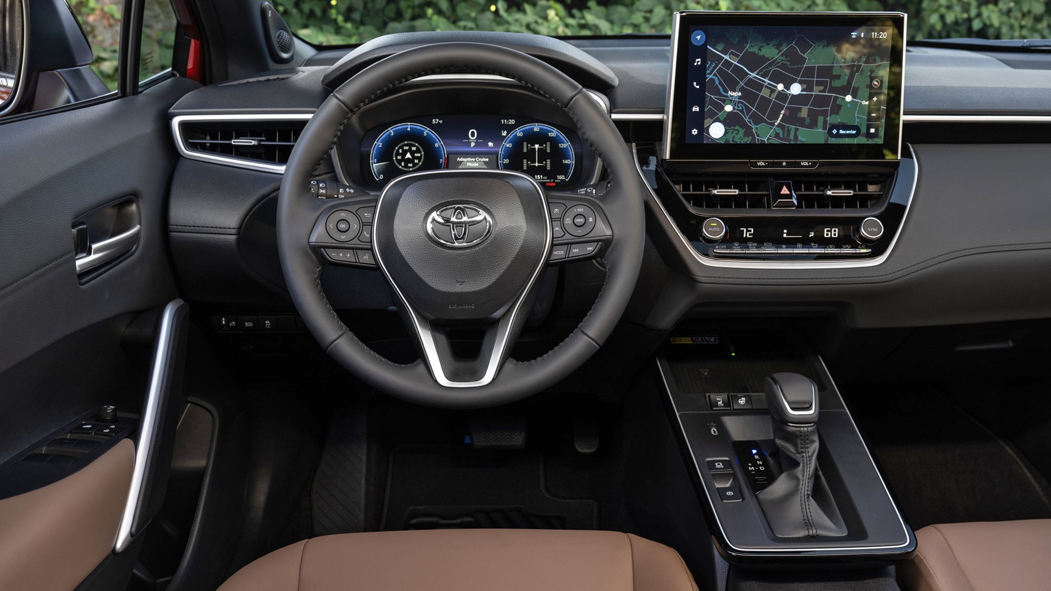 2026 Toyota Corolla Cross XLE AWD red steering wheel dash 401