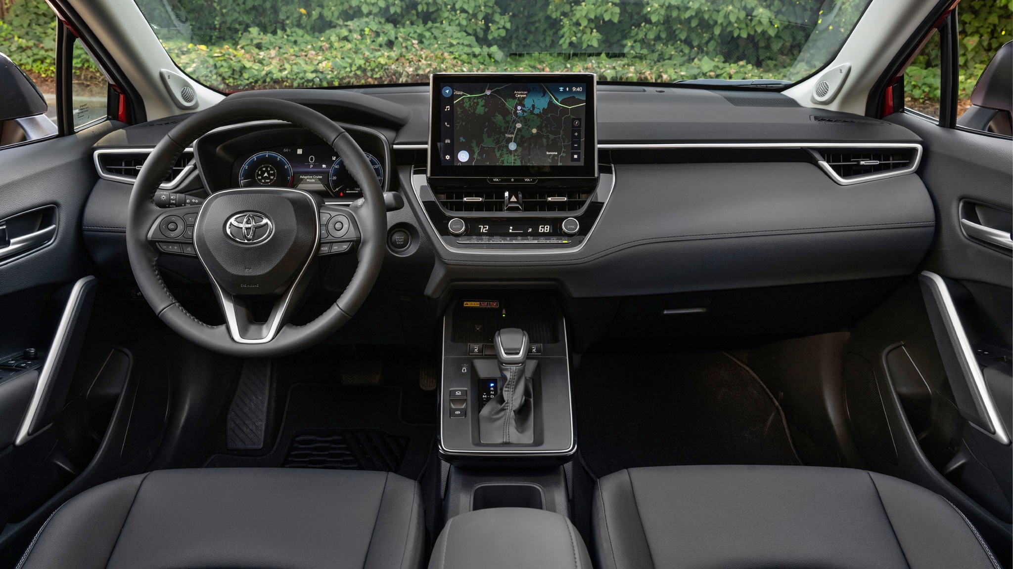 2026 Toyota Corolla Cross XLE FWD red dash 008