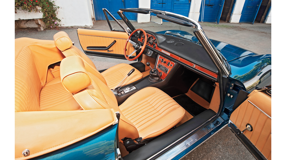 007 fiat dino 2400 spider interior ferrari engine motor trend classic