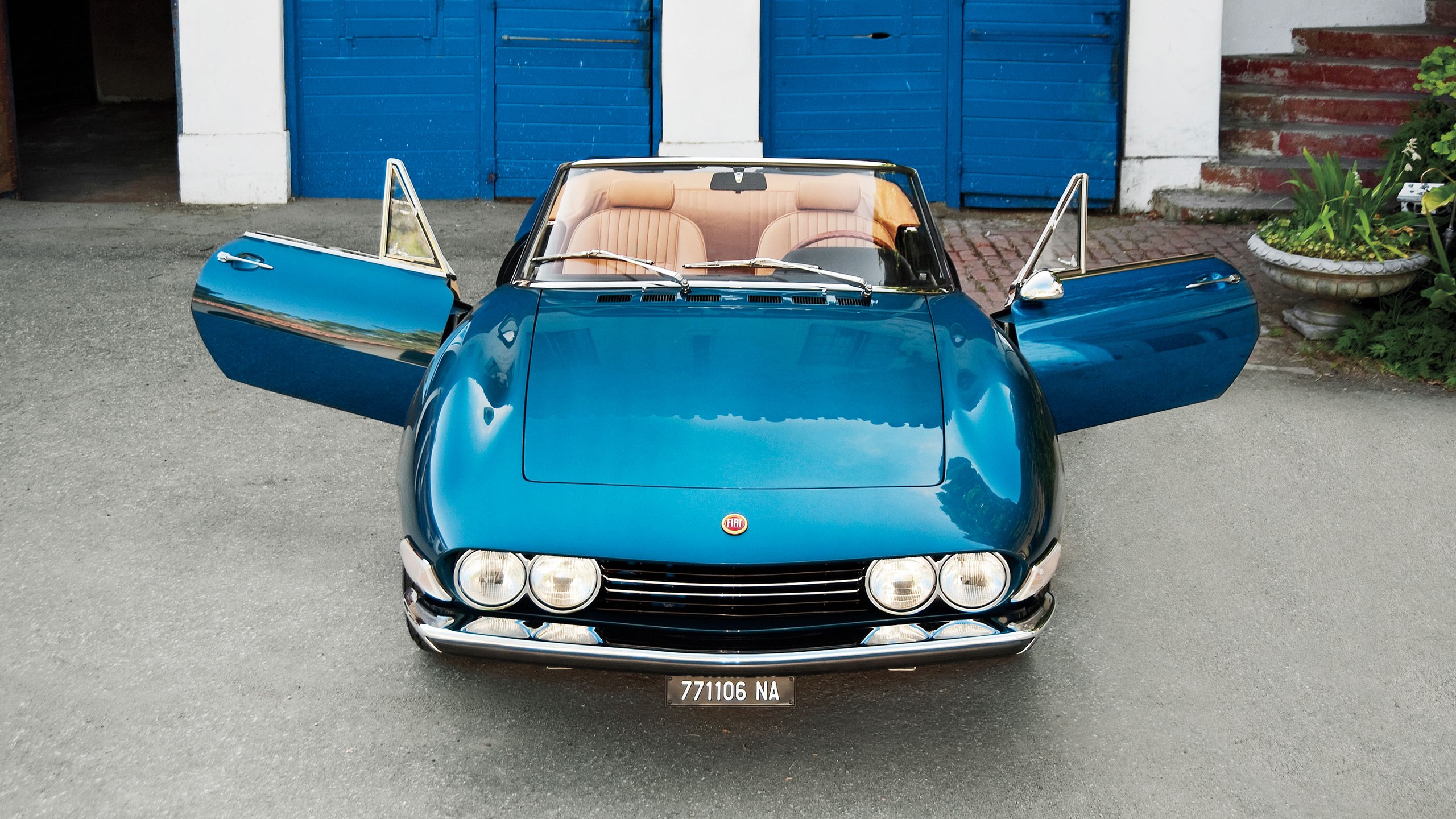 009 fiat dino 2400 spider front doors open ferrari engine motor trend classic