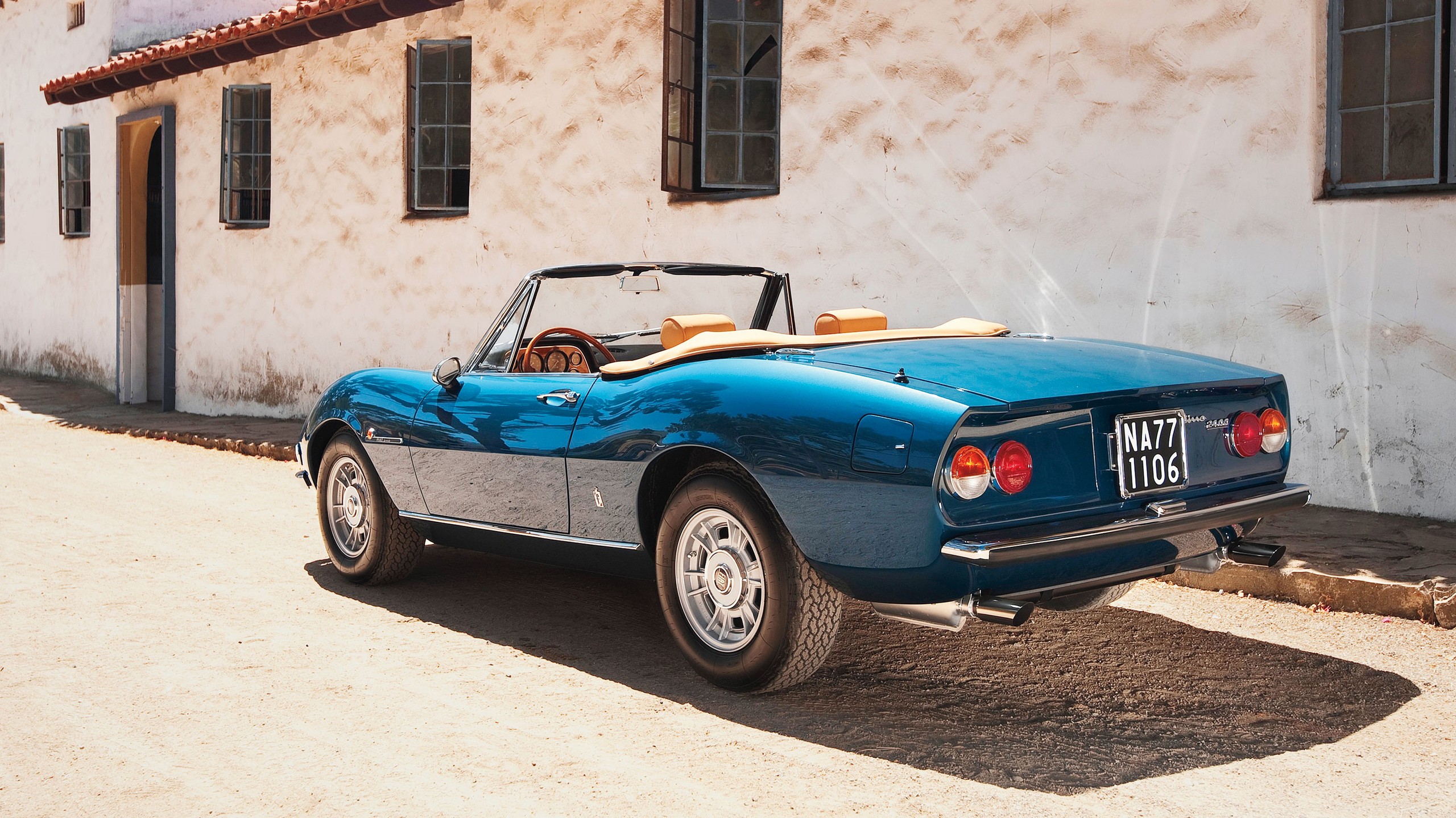 011 fiat dino 2400 spider rear three quarter ferrari engine motor trend classic