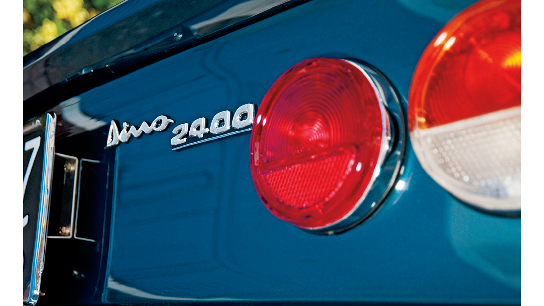 021 fiat dino 2400 spider taillights ferrari engine motor trend classic