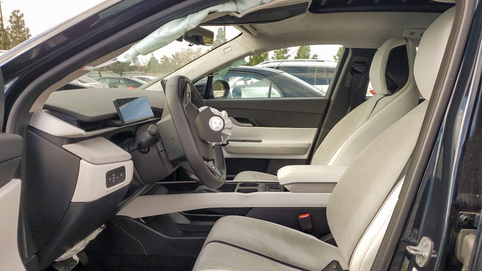 Wrecked Fisker Ocean Interior Driver