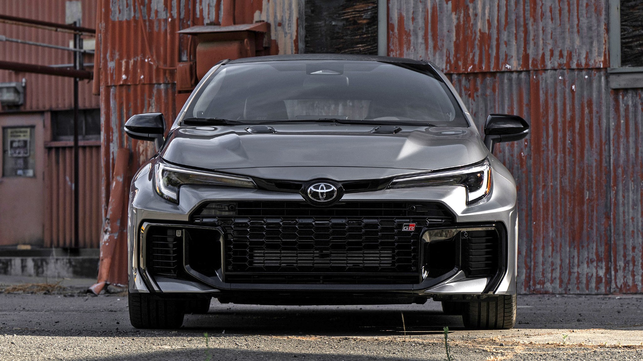 2026 Toyota GR Corolla PremiumPlus gray 018 head on