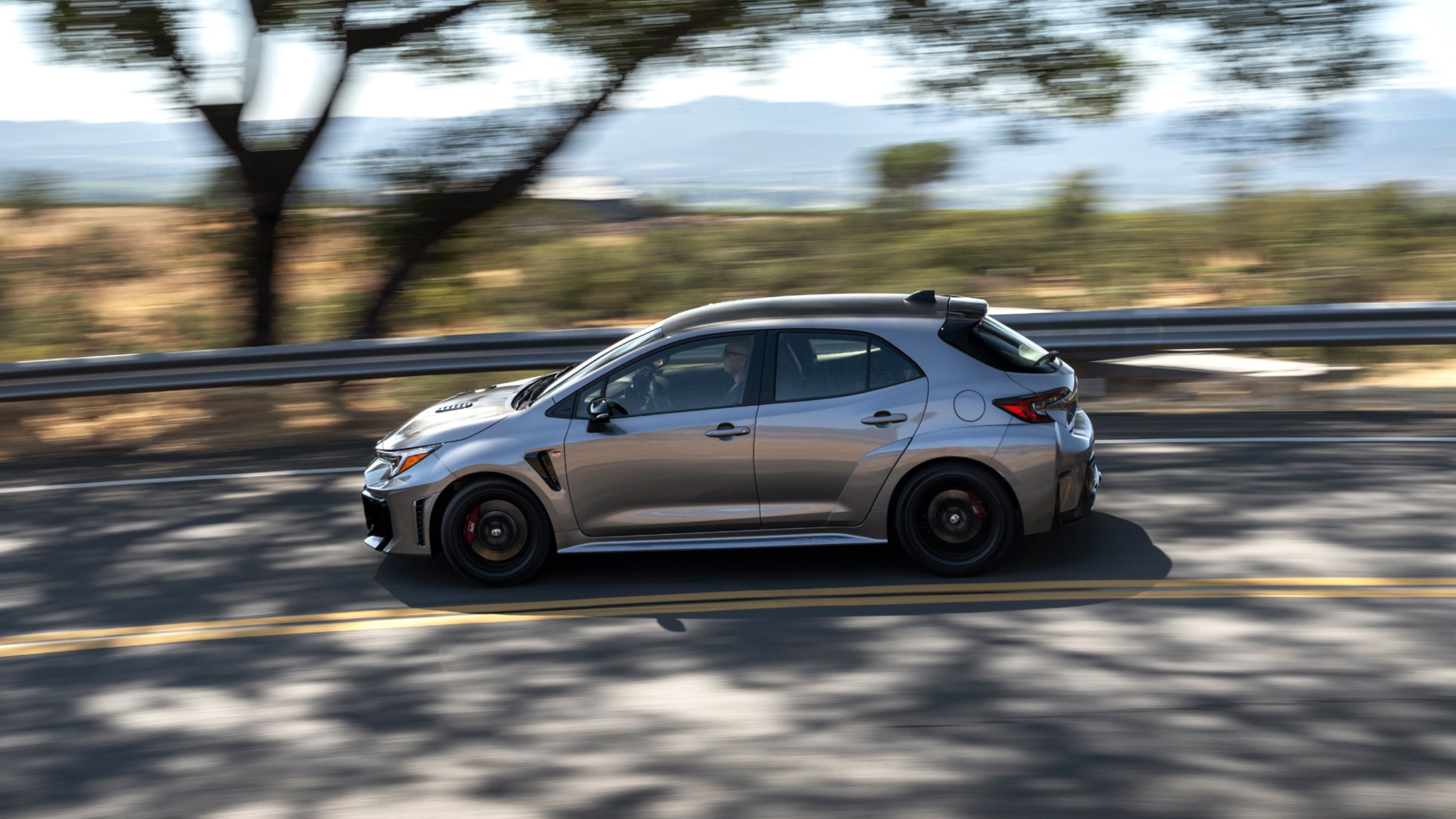 2026 Toyota GR Corolla PremiumPlus gray 300 action