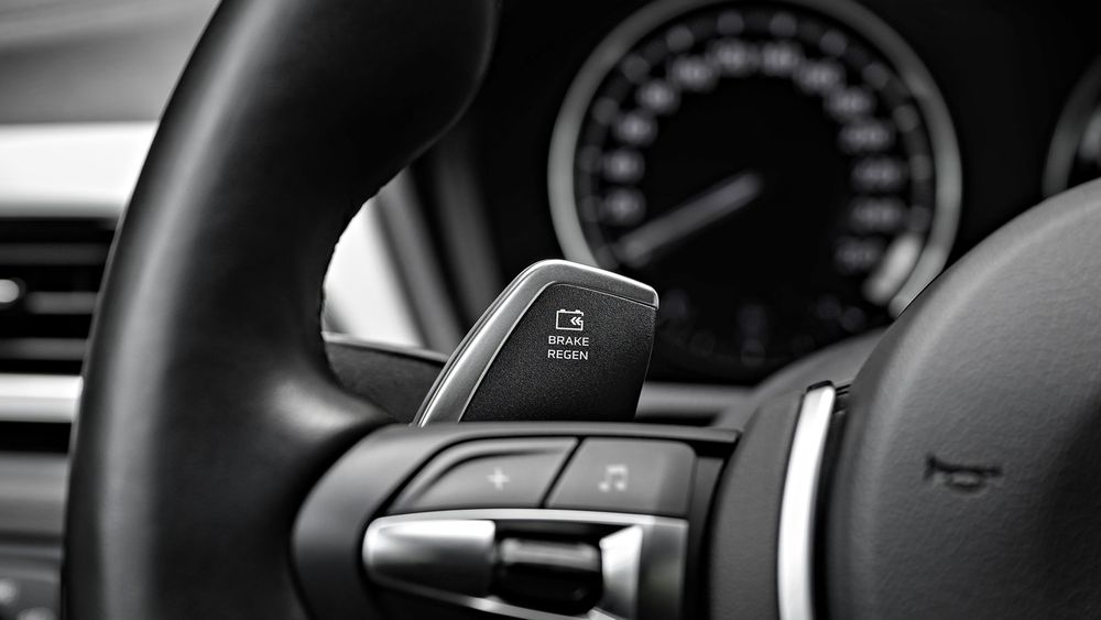 002 one pedal driving ev regenerative braking paddle shift