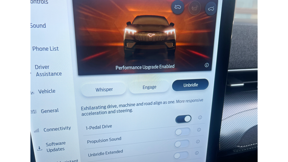 003 one pedal driving ev regenerative braking mustang mach e