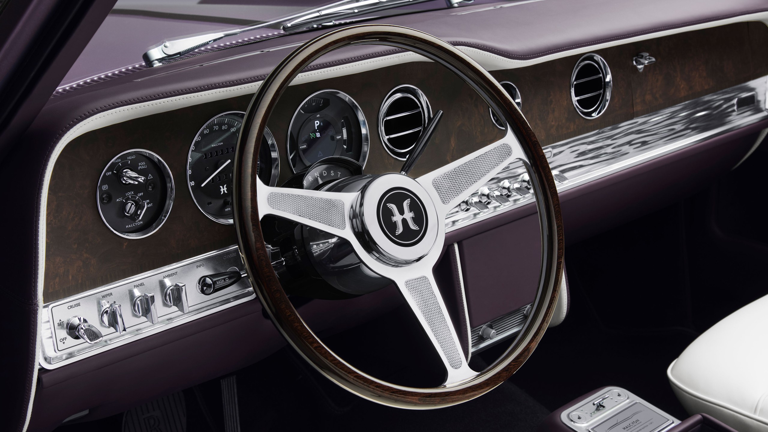 006 halcyon rolls royce ev steering wheel interior first look review