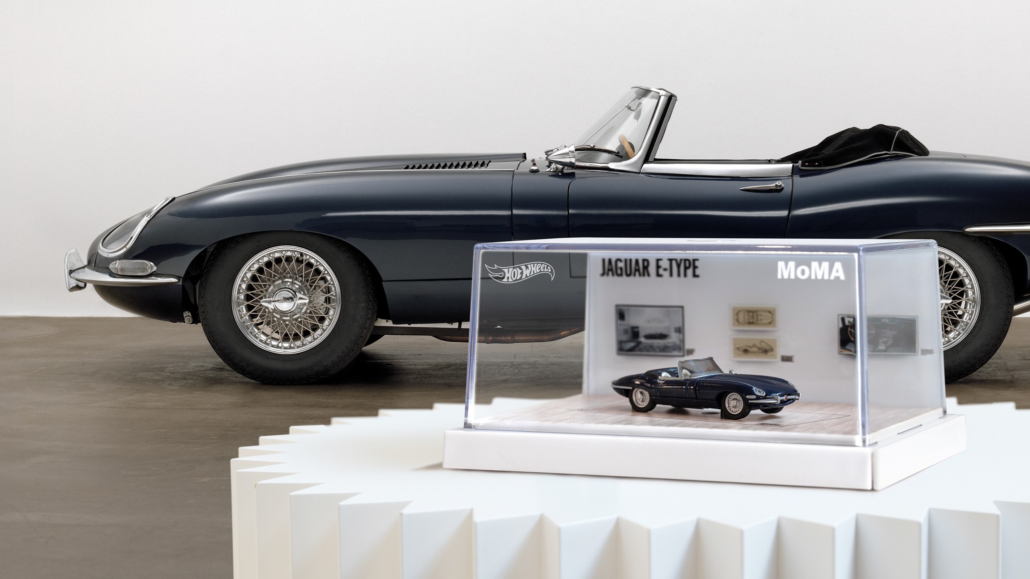Jaguar E Type Roadster Hot Wheels Mattel Creations Museum of Modern Art MoMA 7