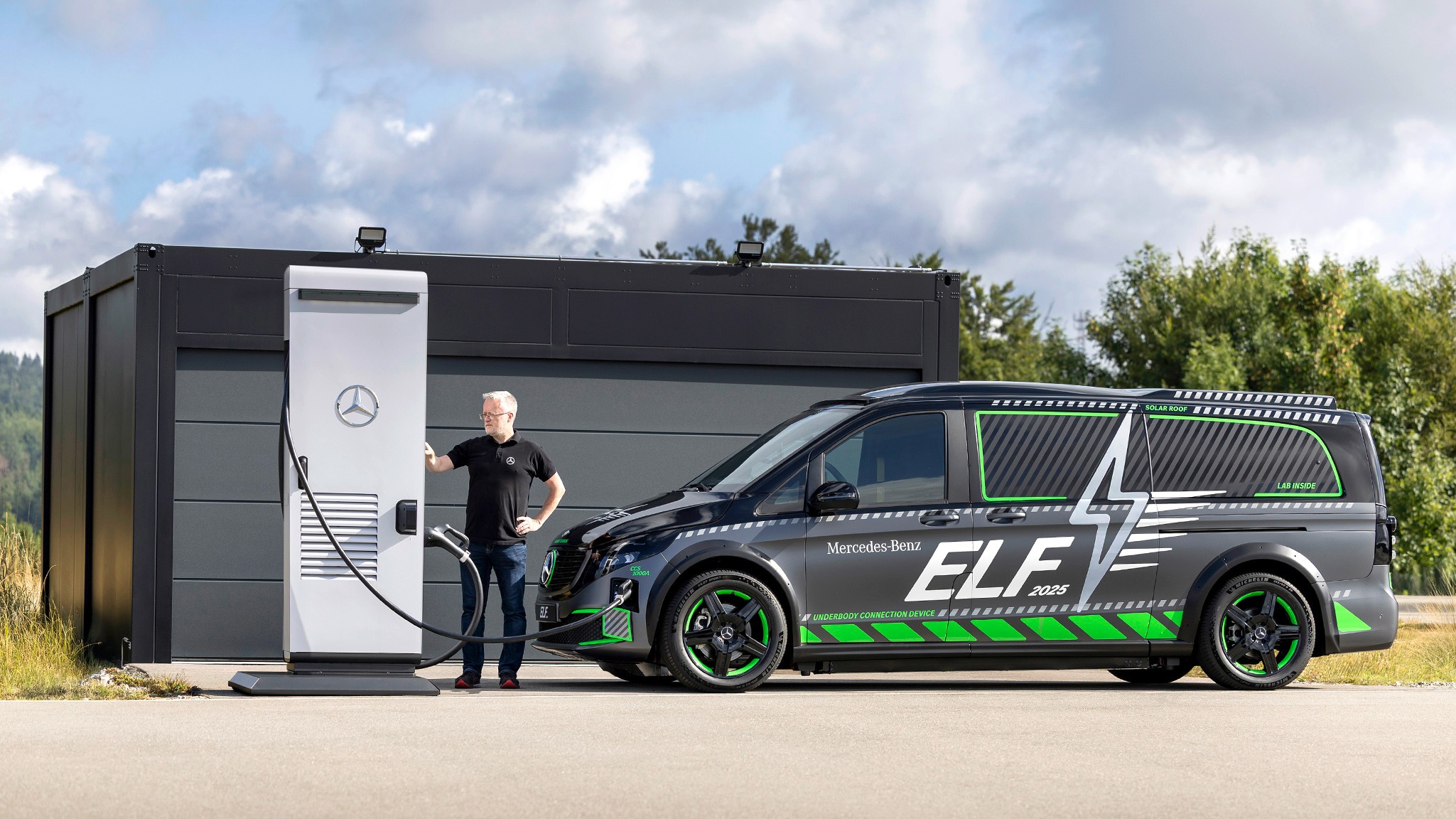 3 mercedes 600kw fast charger