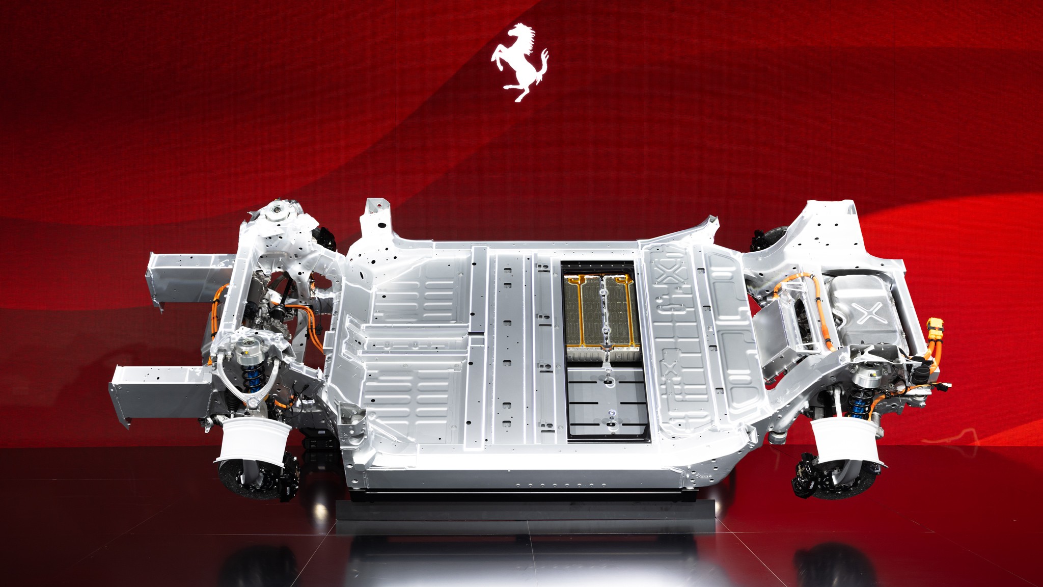 ferrari elettrica chassis side view