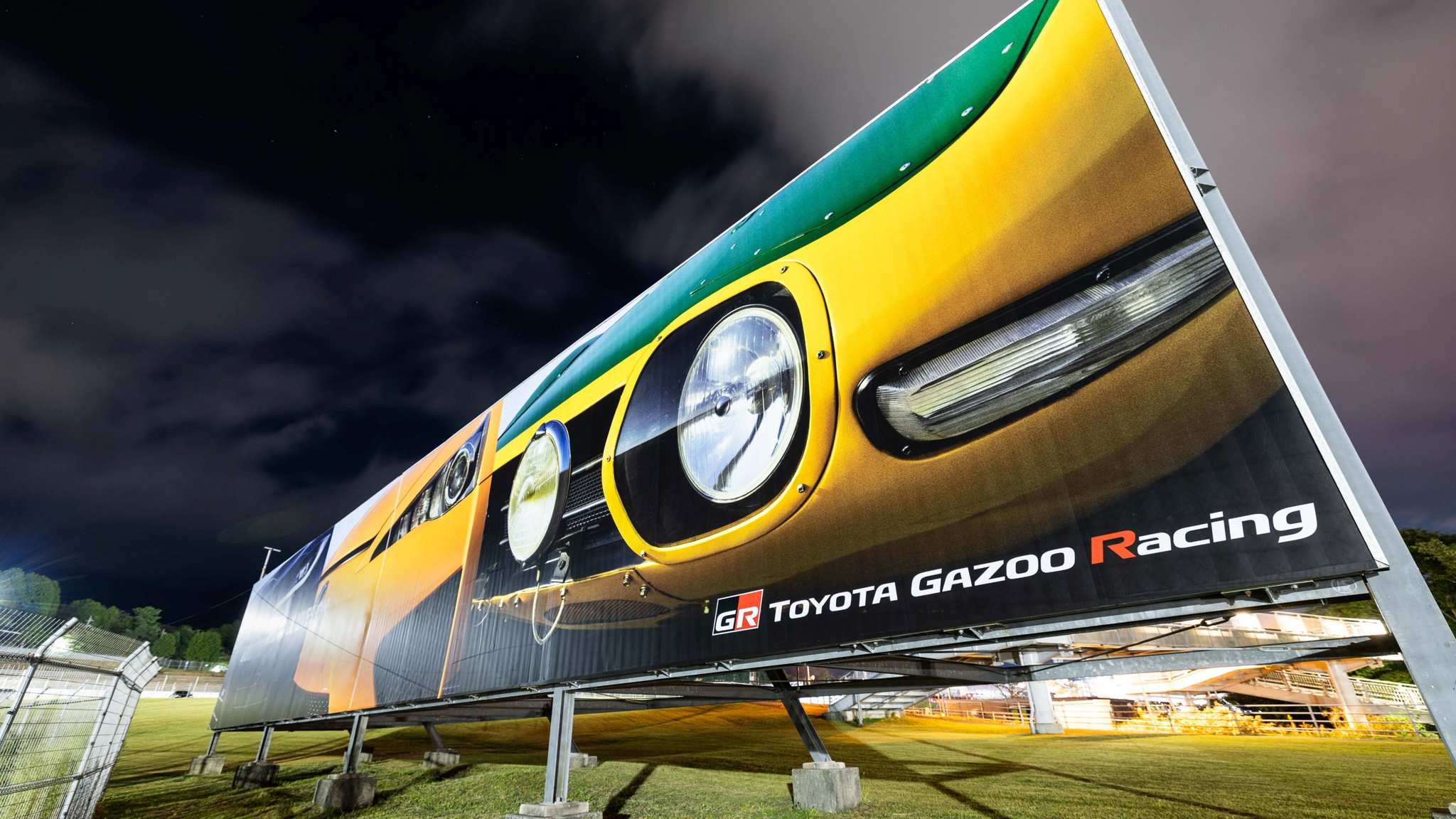 Toyota Gazoo Racing Supercar Teaser Billboard Fuji Speedway Japan Lexus LFA 2000GT 1