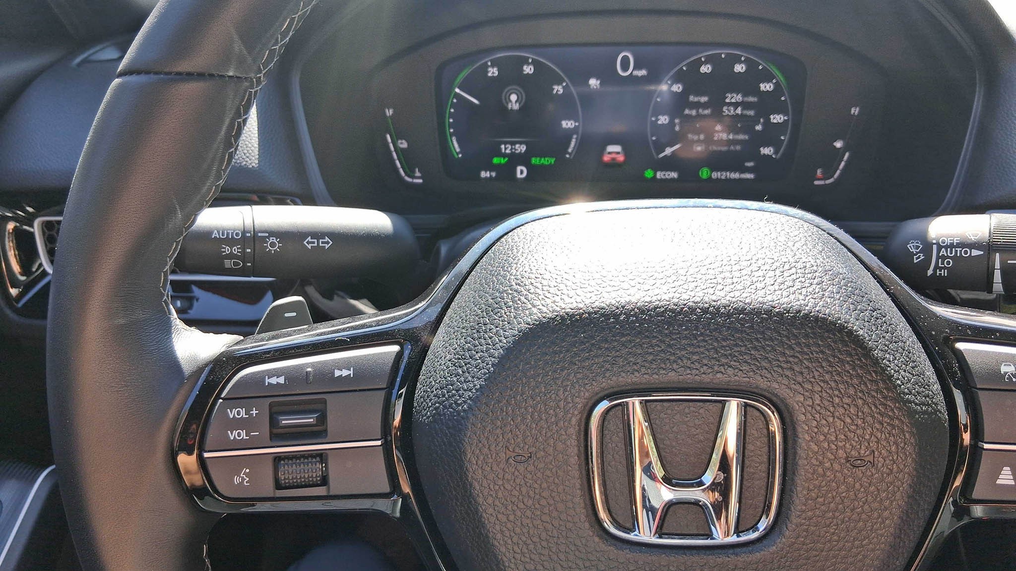 1 2025 Honda Civic Hybrid regenerative braking