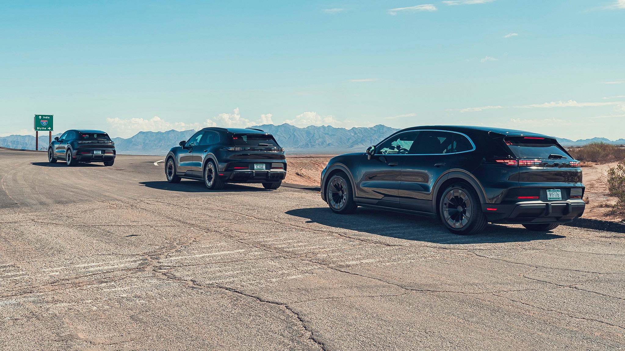 3 electric porsche cayenne range test