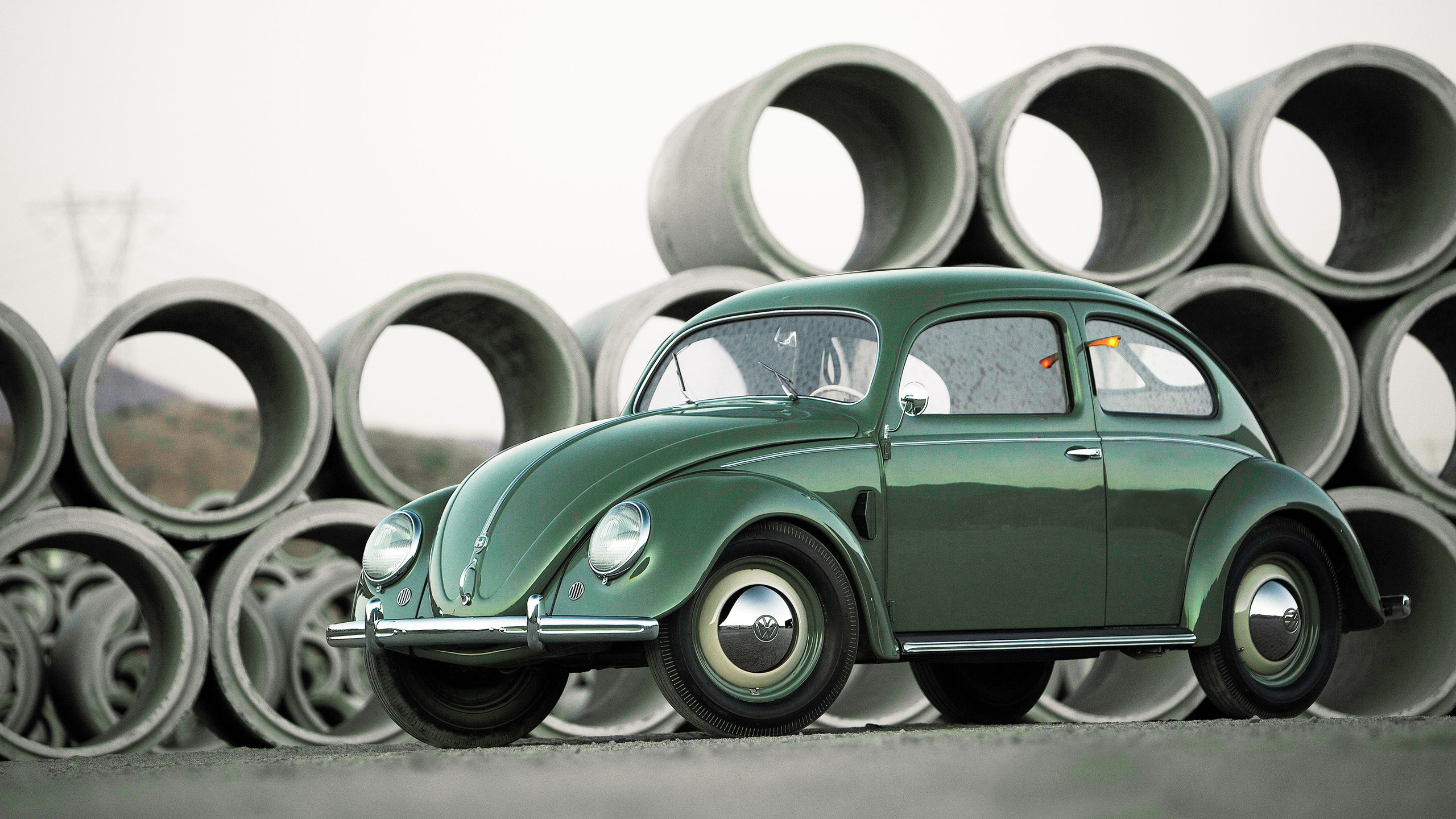 017 1952 volkswagen beetle unmodified green motor trend classic