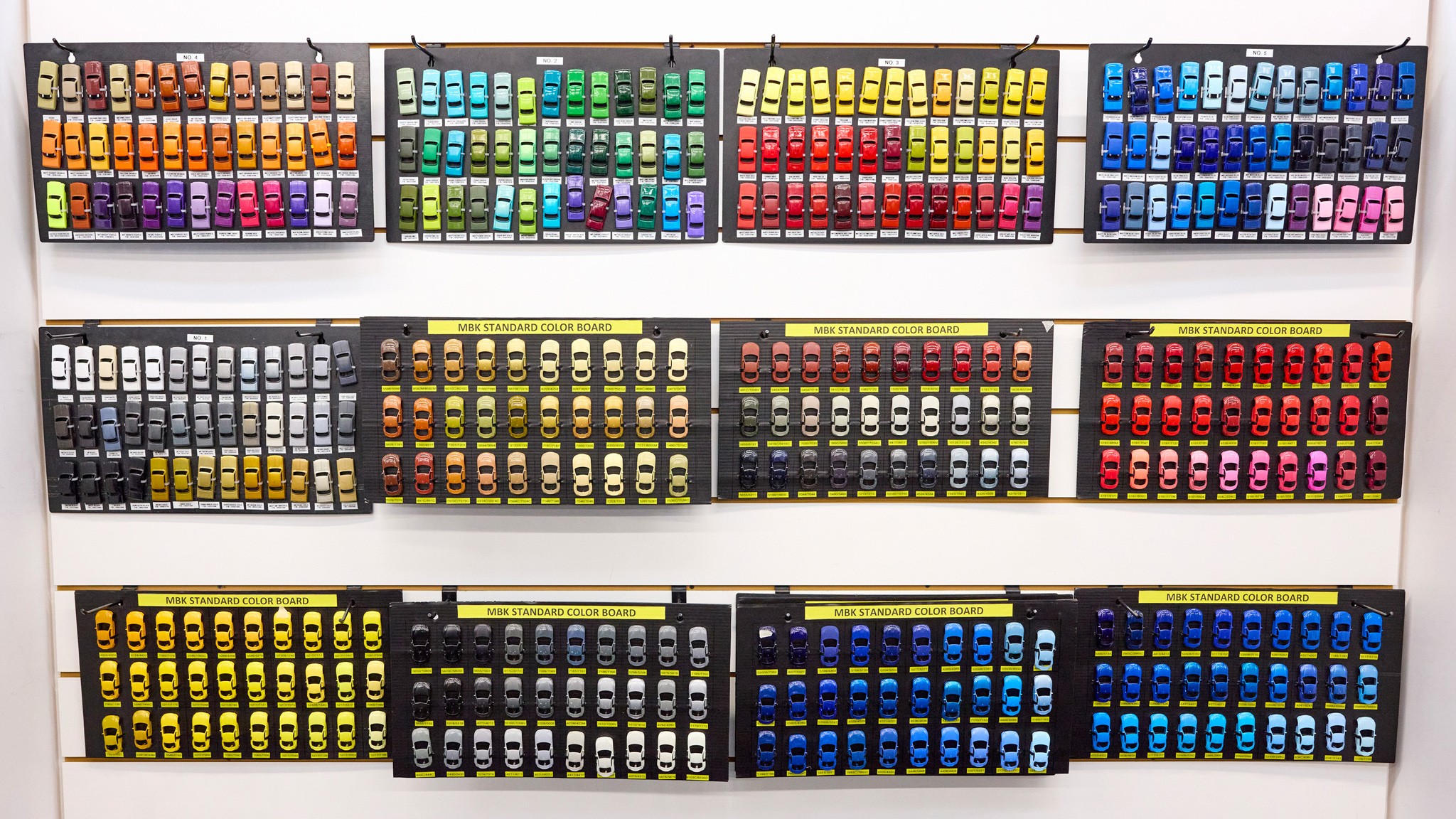 Hot Wheels Body Color Palette