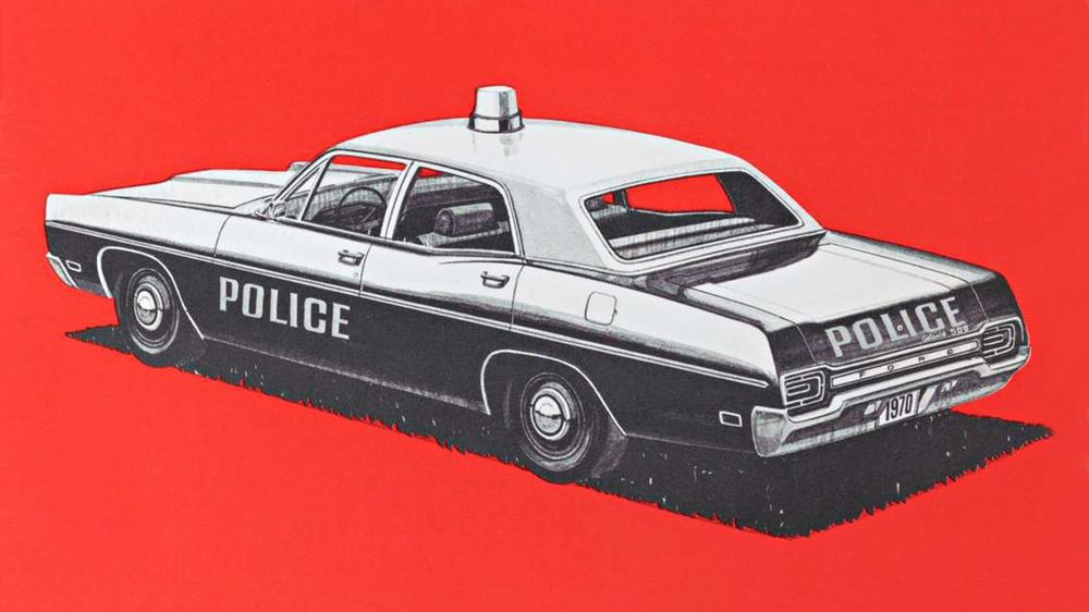 1967 ford galaxie 500 sedan police brochure FHV