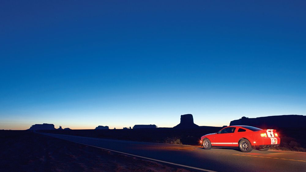 007 2007 ford shelby gt500 john kiewicz monument valley sunrise american road trip