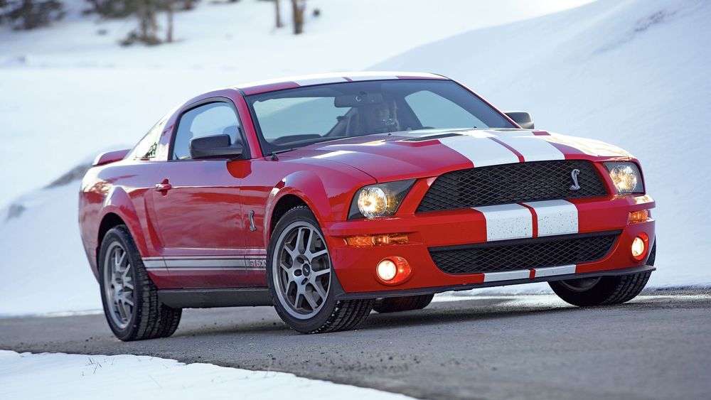 012 2007 ford shelby gt500 snow driving american road trip