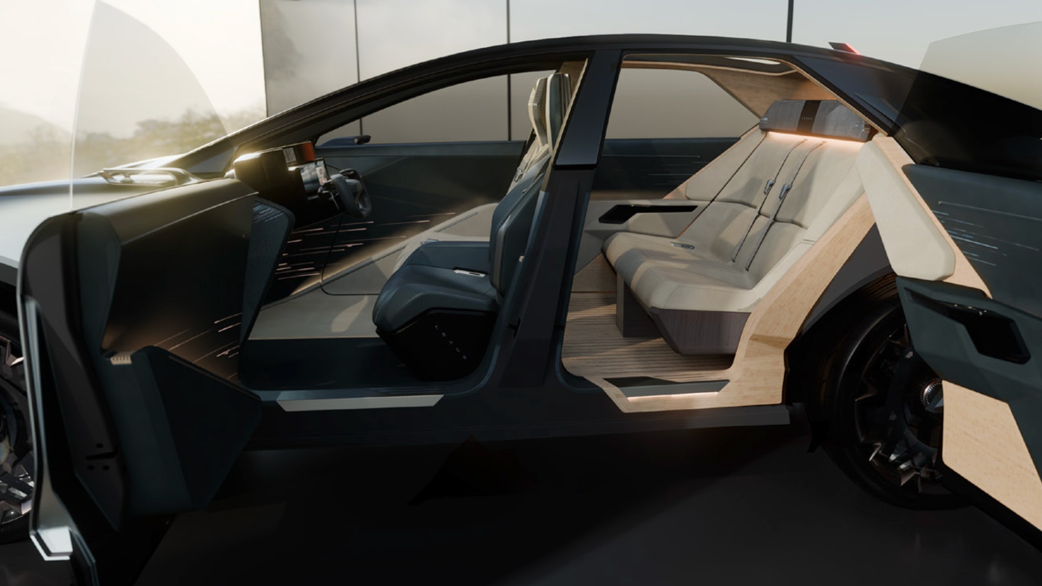 lexus coupe concept doors open