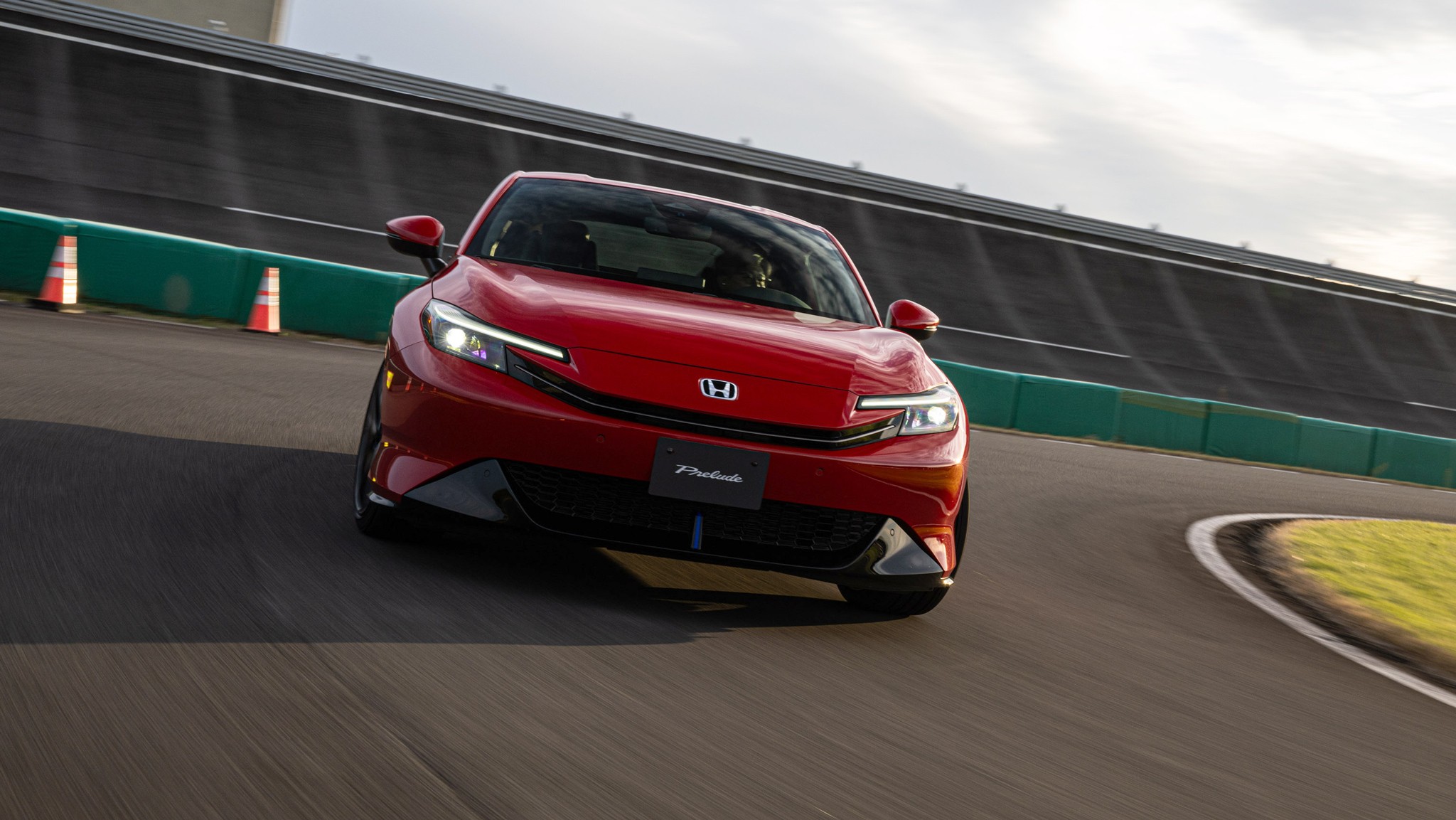 2026 honda prelude quick drive japan red front closeup motion