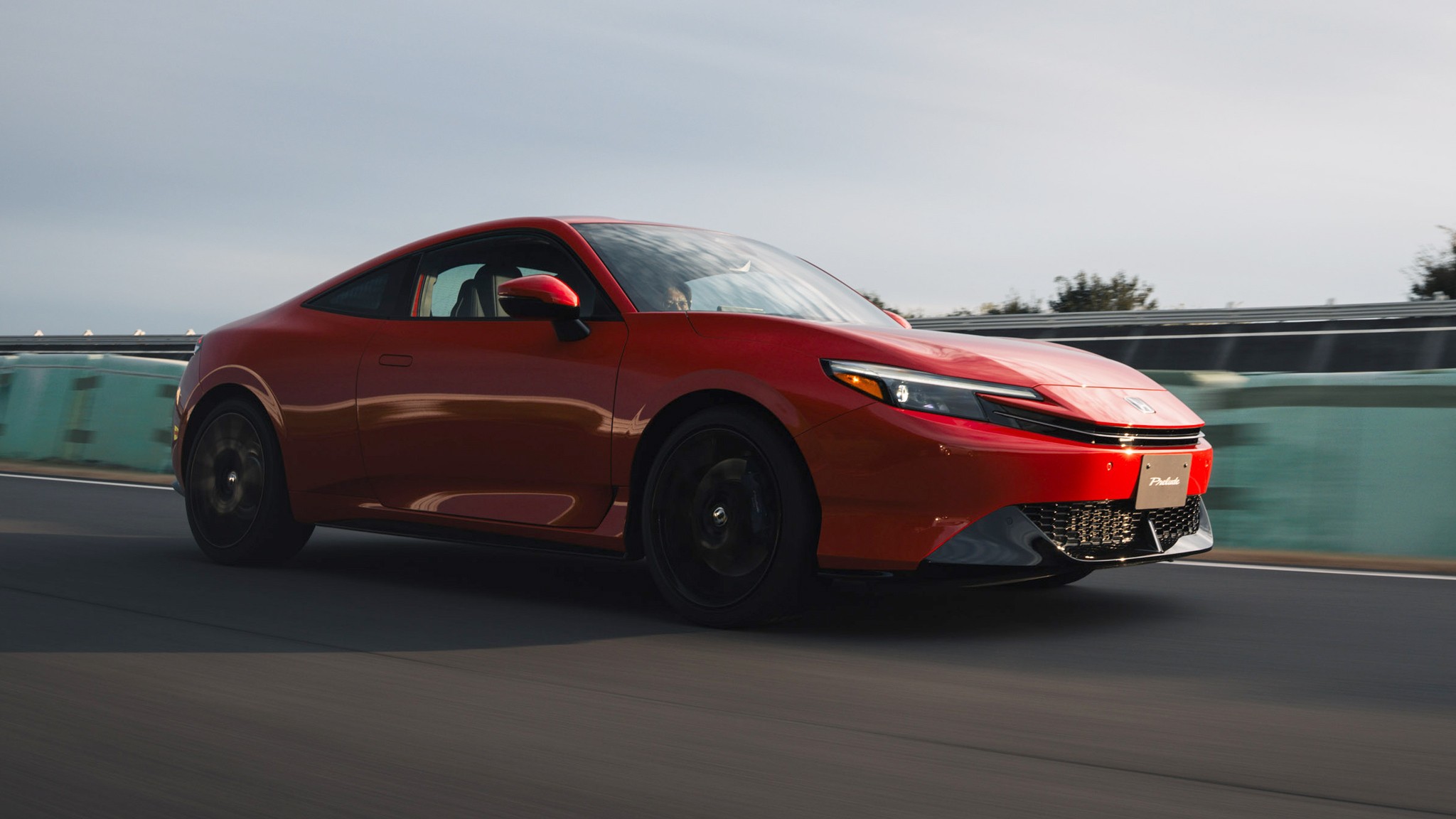 2026 honda prelude quick drive japan red passenger side motion