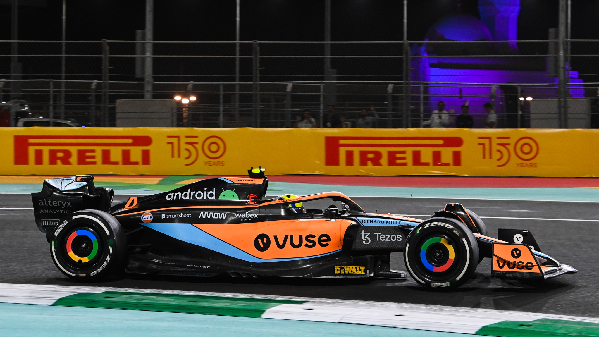 Lando Norris, McLaren MCL36 side on